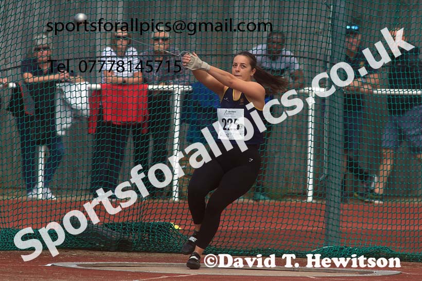 Senior Womens hammer, 2024 Northern Senior and Under-20s Track and Field Champs, Middlesbrough.  Photo: David T. Hewitson/Sports for All Pics